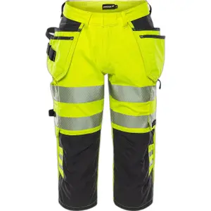 Spodnie robocze 3/4 w wysokiej widoczności klasa 2 Fristads 2666 GSTP image-0