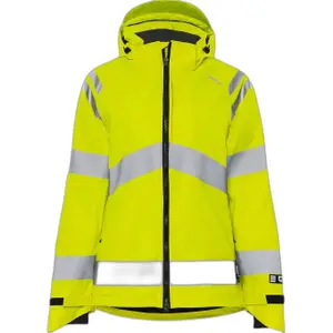Women's Class 3 High Visibility Waterproof Jacket Fristads Shell 4681 GLPS image-0