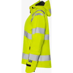 Women's Class 3 High Visibility Waterproof Jacket Fristads Shell 4681 GLPS image-2