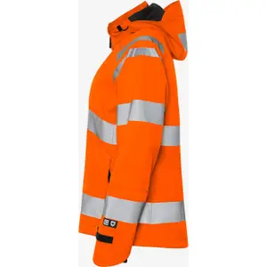 Women's Class 3 High Visibility Waterproof Jacket Fristads Shell 4681 GLPS image-2