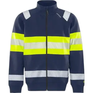 High visibility zip-up tracksuit jacket Fristads 7531 GKC image-0