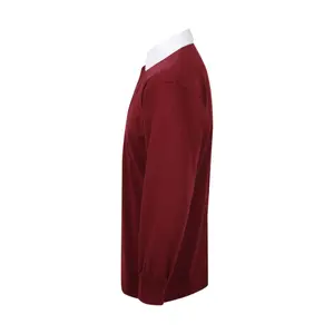 Long Sleeve Polo Front Row Plain Rugby image-2