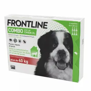 Antiparasite pour chien Frontline de 40/60 kg Combo Spot On (x6)