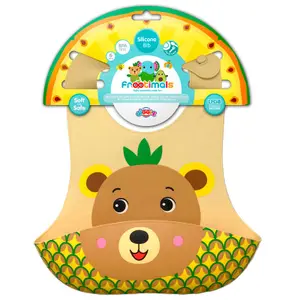 Silikone bib Frootimals Bubba Tropibear image-1