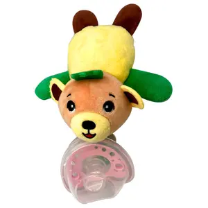 Soft toy pacifier Frootimals Bubba Tropibear image-0