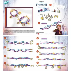 2 in 1 postcards and bracelets creative activity set Frozen image-4