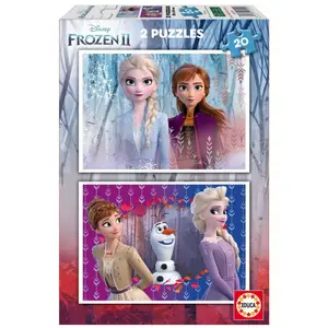 Puzzle of 2 x 20 pieces Frozen image-0