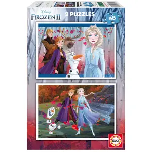 Puzzle 2 x 48 pieces Frozen image-0