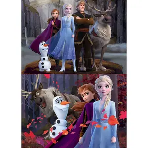 Puzzle of 2 x 100 pieces Frozen image-1