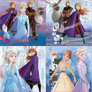 Progressive puzzles - 12-25 pieces Frozen (x4) image-1
