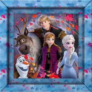 60 piece puzzle with frame Frozen image-1