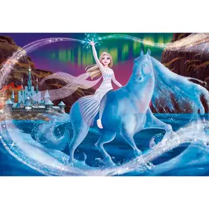 Frozen puzzle 104 neon fluorescent pieces Frozen image-1