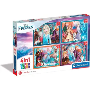 4 in 1 puzzle. 12-16-20-24 pieces Frozen image-0