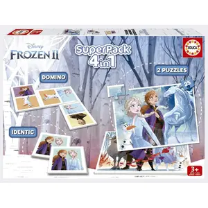 4 in 1 puzzle Frozen Superpack image-0