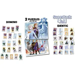 4 in 1 puzzle Frozen Superpack image-1