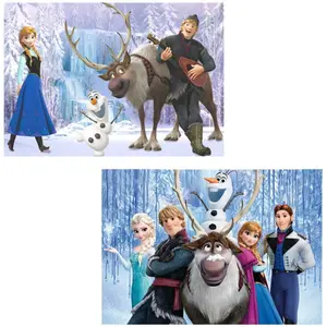 Puzzle of 2 x 100 pieces Frozen image-1