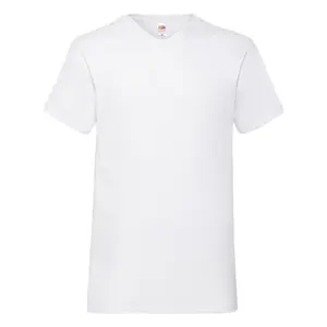 V-neck T-shirt Fruit of the Loom Valueweight image-0