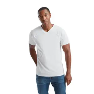 V-neck T-shirt Fruit of the Loom Valueweight image-1