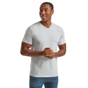 V-neck T-shirt Fruit of the Loom Valueweight image-1
