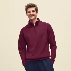 Zip-neck sweatshirt Fruit of the Loom Classic image-0