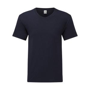 T-Shirt mit V-Ausschnitt aus Baumwolle Fruit of the Loom Iconic 150 image-0