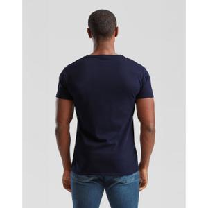 T-Shirt mit V-Ausschnitt aus Baumwolle Fruit of the Loom Iconic 150 image-4