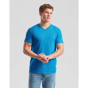 V-neck T-shirt Fruit of the Loom Valueweight image-1