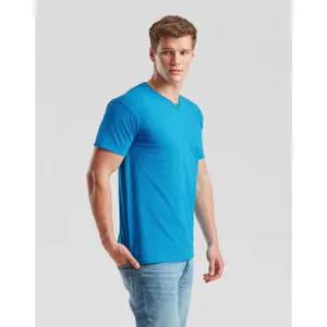 V-neck T-shirt Fruit of the Loom Valueweight image-2