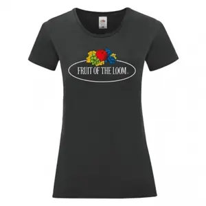 Women's T-shirt Fruit of the Loom Vintage Large Logo Print image-0