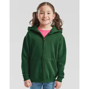 Hoodie med hel dragkedja för barn Fruit of the Loom Classic image-1