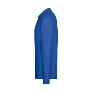 Long sleeve polo shirt Fruit of the Loom Premium image-1
