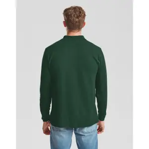Long sleeve polo shirt Fruit of the Loom Premium image-3