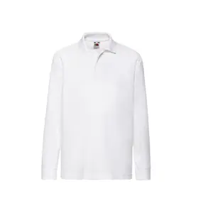 Long sleeve polo for kids Fruit of the Loom 65/35 image-0