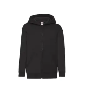 Dětská mikina s kapucí a zipem Fruit of the Loom Classic