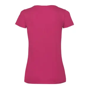 T-shirt med v-ringning för kvinnor Fruit of the Loom Valueweight 61-398-0 image-1