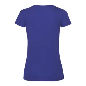 T-shirt de pescoço em v das mulheres Fruit of the Loom Valueweight 61-398-0 image-1