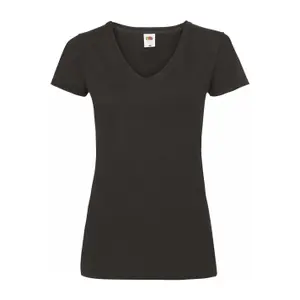 Camiseta de mujer con cuello de pico Fruit of the Loom Valueweight 6-398-0 image-0