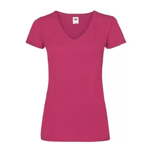 Camiseta de mujer con cuello de pico Fruit of the Loom Valueweight 6-398-0 image-0