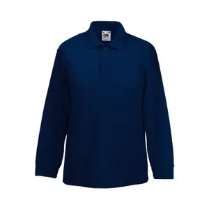 Long sleeve polo for kids Fruit of the Loom 65/35 image-0