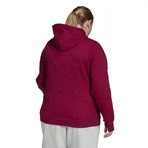 Women's hoodie adidas Aeroeady Jacquard Full-Zip Logo (Plus Size) image-6