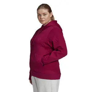 Women's hoodie adidas Aeroeady Jacquard Full-Zip Logo (Plus Size) image-4