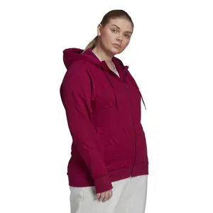 Women's hoodie adidas Aeroeady Jacquard Full-Zip Logo (Plus Size) image-3