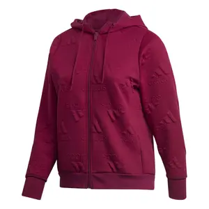 Women's hoodie adidas Aeroeady Jacquard Full-Zip Logo (Plus Size) image-0