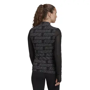 Camiseta feminina adidas Stretchy Half-Zip image-3