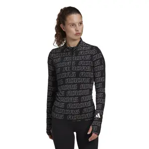 Camiseta feminina adidas Stretchy Half-Zip image-1