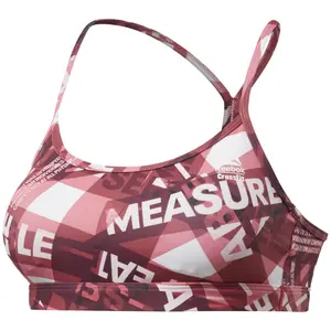 Bh til kvinder Reebok CrossFit® Skinny Strap Medium-Impact Taped Print image-0