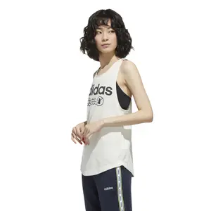 Camiseta de tirantes para mujer adidas Primeblue Core Linear image-4