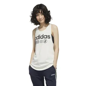 Camiseta de tirantes para mujer adidas Primeblue Core Linear image-2