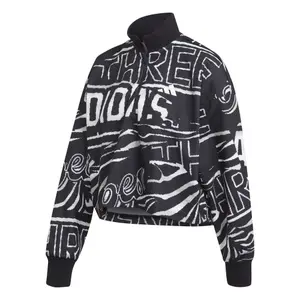 Felpa da donna adidas Allover Print Doubleknit Half-Zip image-0