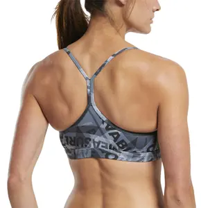 Brassière femme Reebok CrossFit® Skinny Strap Medium-Impact Taped Print image-2